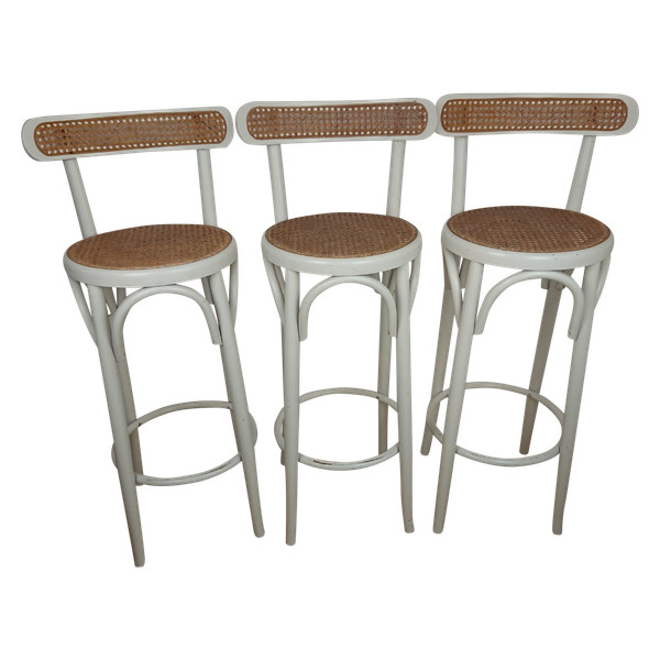 Cane bar stool