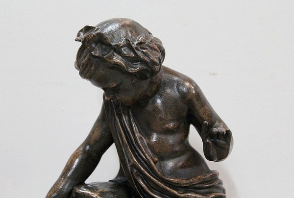 Cast iron Bacchus drinking from a spring - 1900