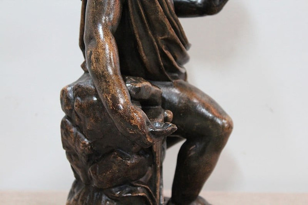 Cast iron Bacchus drinking from a spring - 1900