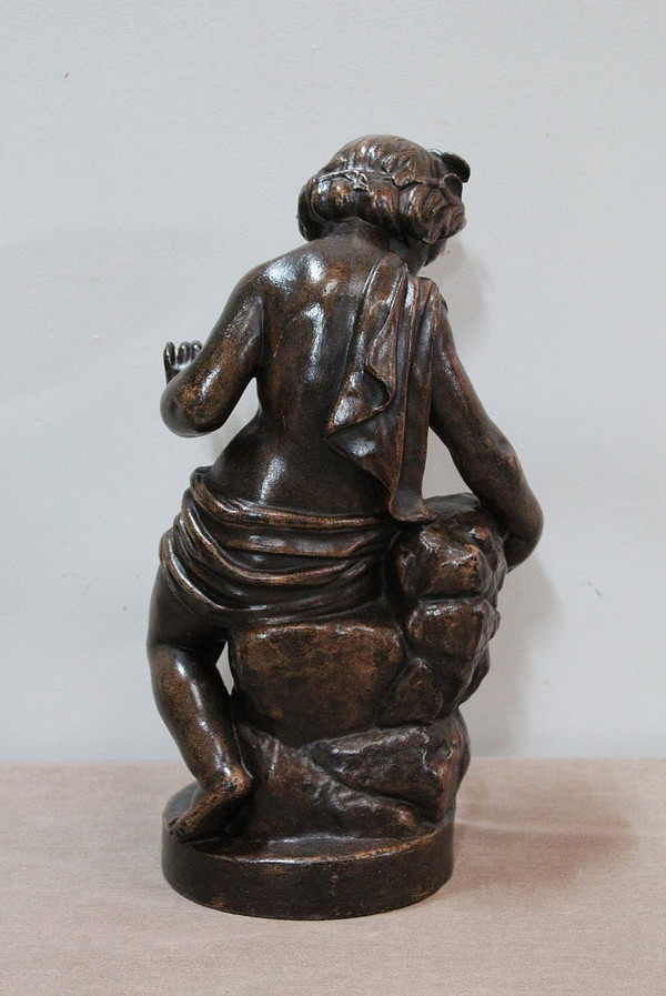 Cast iron Bacchus drinking from a spring - 1900