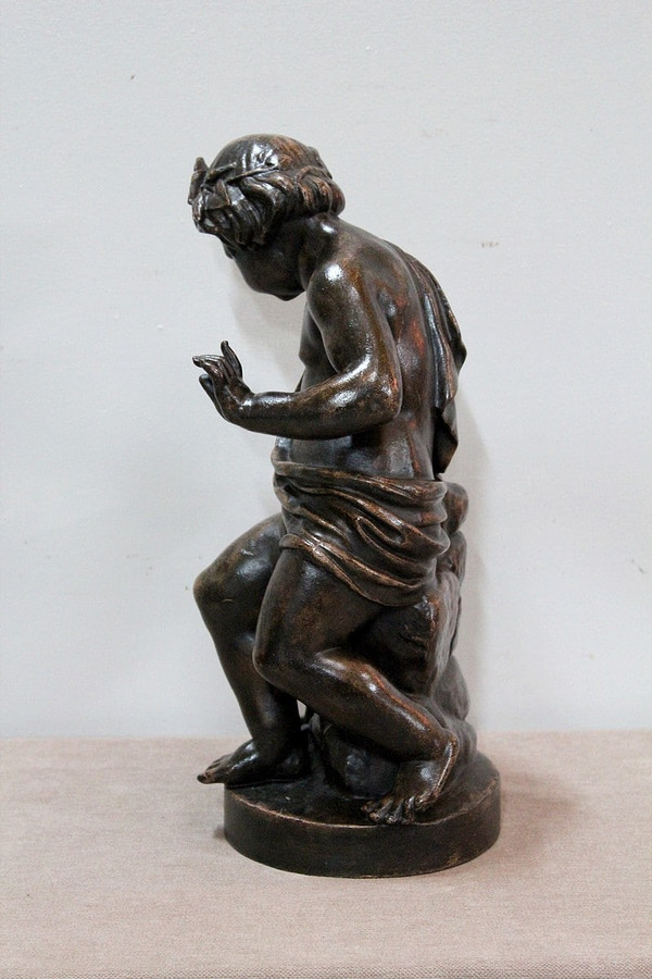 Cast iron Bacchus drinking from a spring - 1900