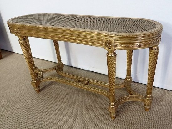  Banc de piano, goût Louis XVI, époque Napoléon III – 2ème partie du XIXe 