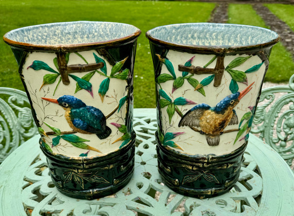 Pair of Art Nouveau vases