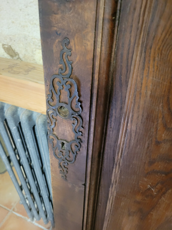 Beautiful solid wood door carved by Louis Joubert