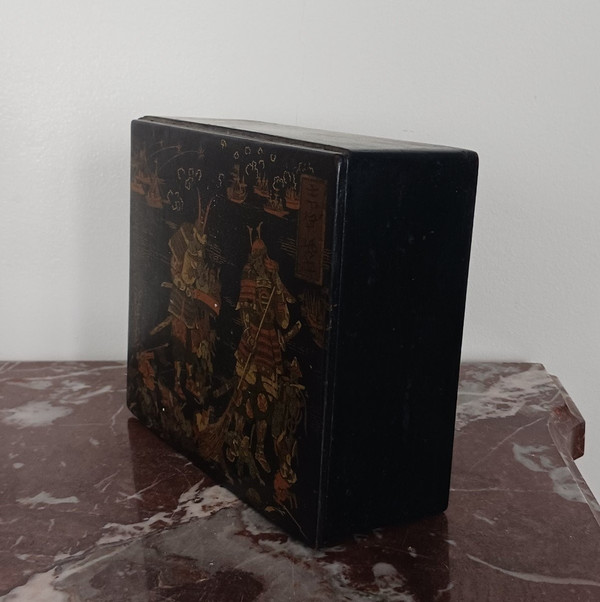 France, Napoleon III period - Japanese box - imitating lacquer