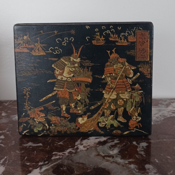 France, Napoleon III period - Japanese box - imitating lacquer