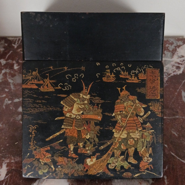 France, Napoleon III period - Japanese box - imitating lacquer