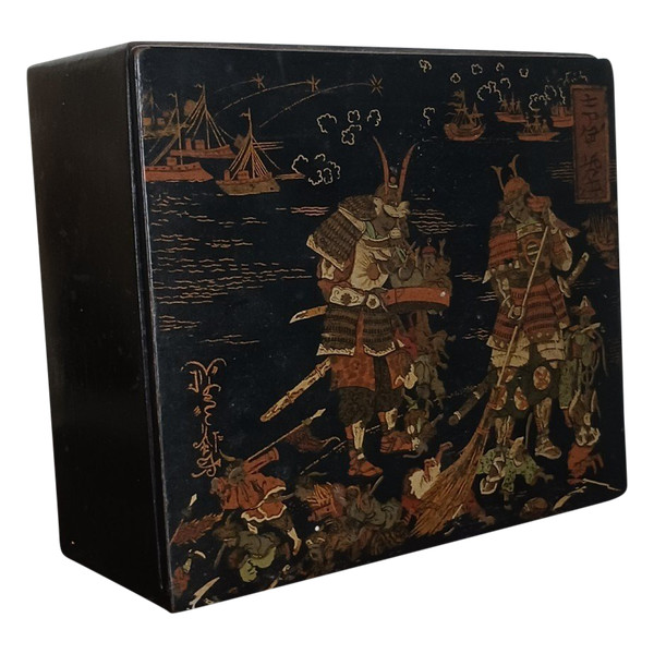 France, Napoleon III period - Japanese box - imitating lacquer