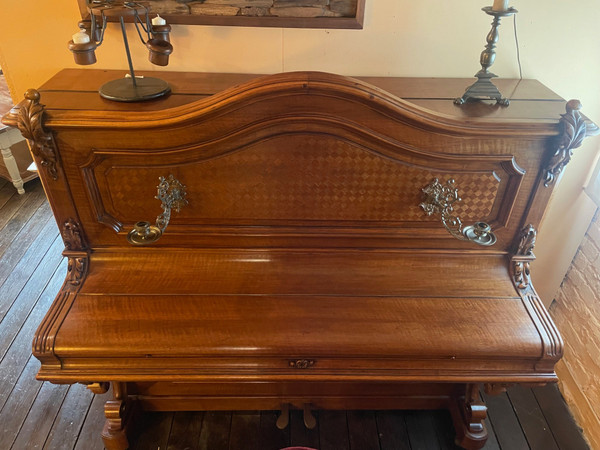 Piano Sponnagel Circa 1900 With Its Seat