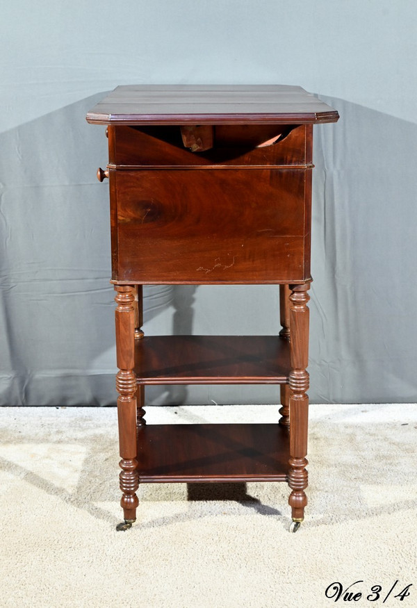 Small Mahogany Table with Shutters, Maison Lemarchand, A. Lemoine - Mid 19th century