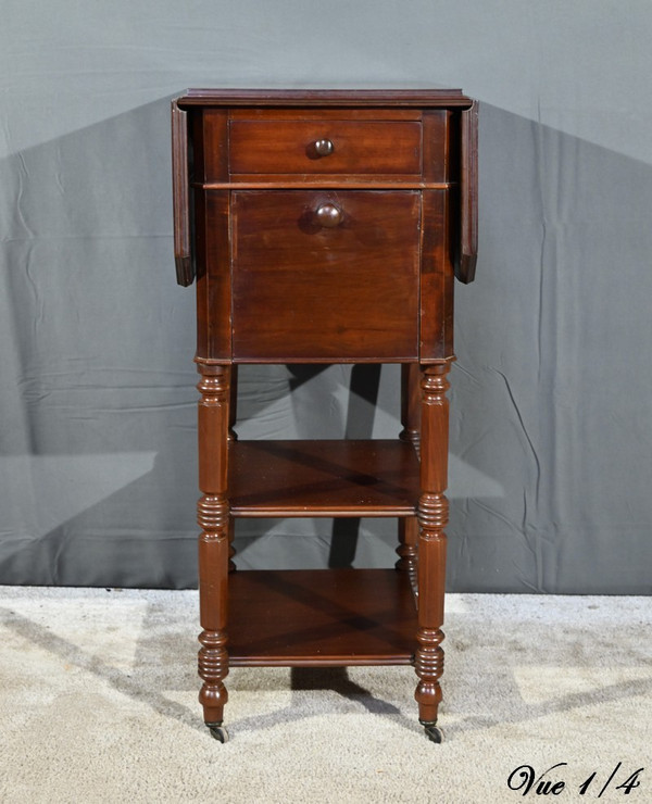 Small Mahogany Table with Shutters, Maison Lemarchand, A. Lemoine - Mid 19th century