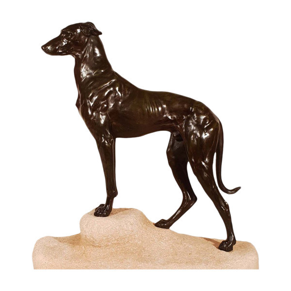 Art Deco Greyhound By Jules Edmond Masson For Max Le Verrier