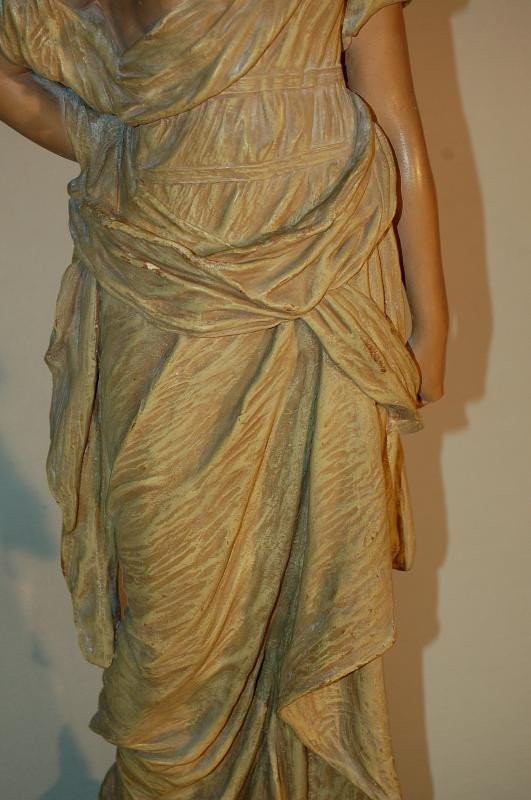 Goldscheider Large Sculpture Woman Dressed in Antique Drape