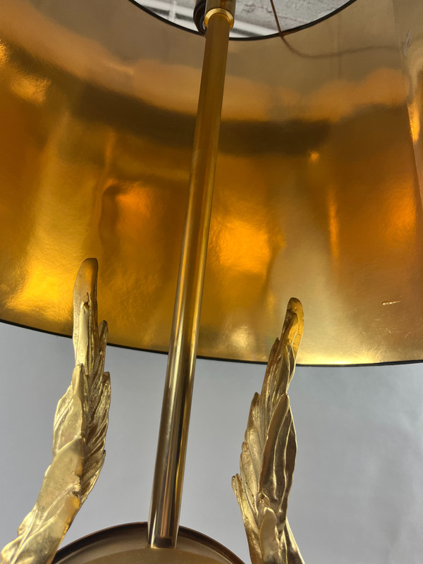 Golden table lamp in the style of Maison Charles