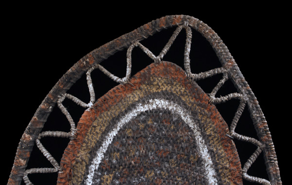 Yam mask, tribal art, Oceanian art, basketry, Papua New Guinea, Oceanian art