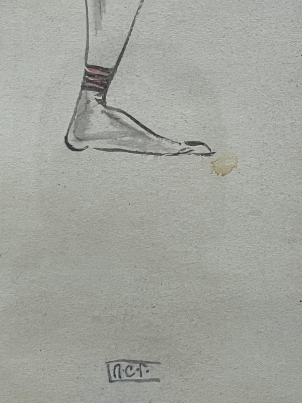 Peter Stepanovic GALADZEV (1900-1971), paire de dessins de danseurs