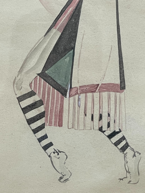 Peter Stepanovic GALADZEV (1900-1971), paire de dessins de danseurs