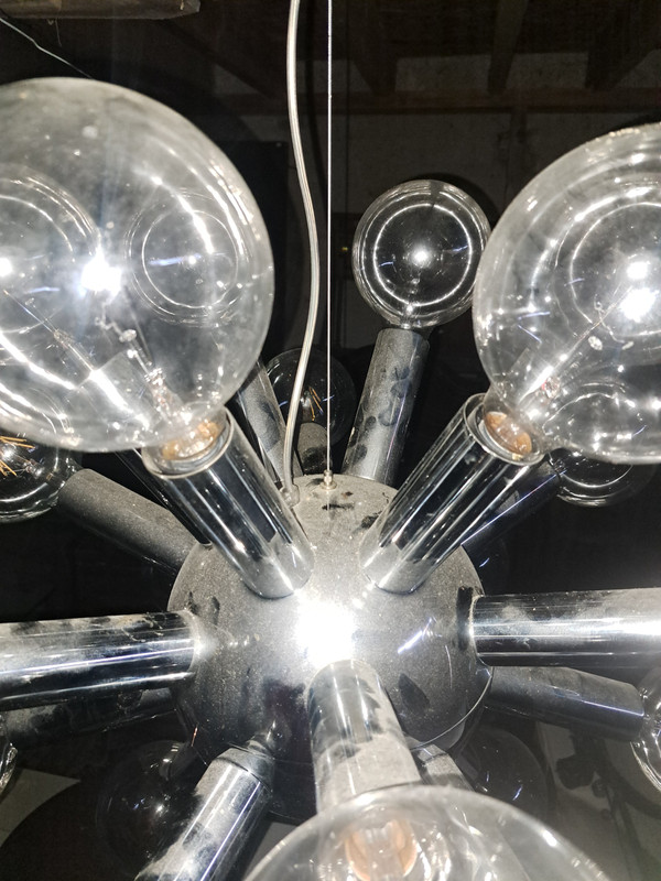 Lampadario a sospensione vintage “Sputnik” a 24 luci