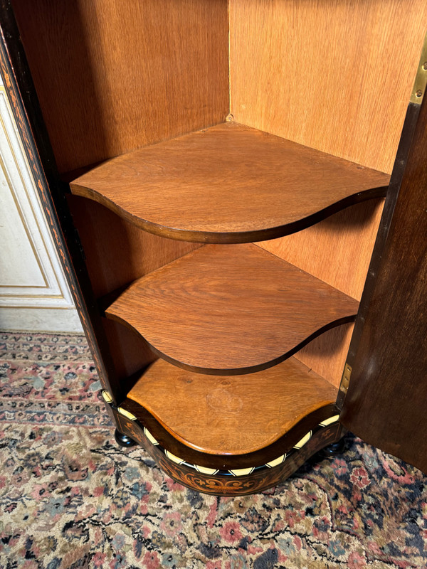 19th century marquetry corner, Napoleon 3 period