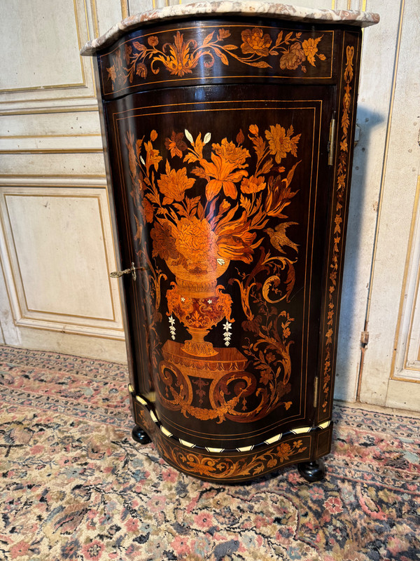 19th century marquetry corner, Napoleon 3 period