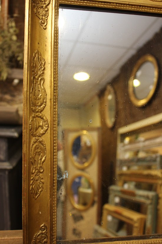 Small golden empire rectangle mirror 41 x 47