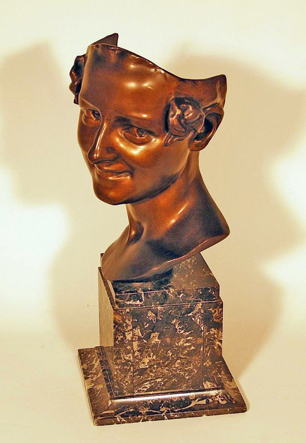 After Jean-baptiste Carpeaux (1827-1875) Bronze "the laughing Neapolitan woman"