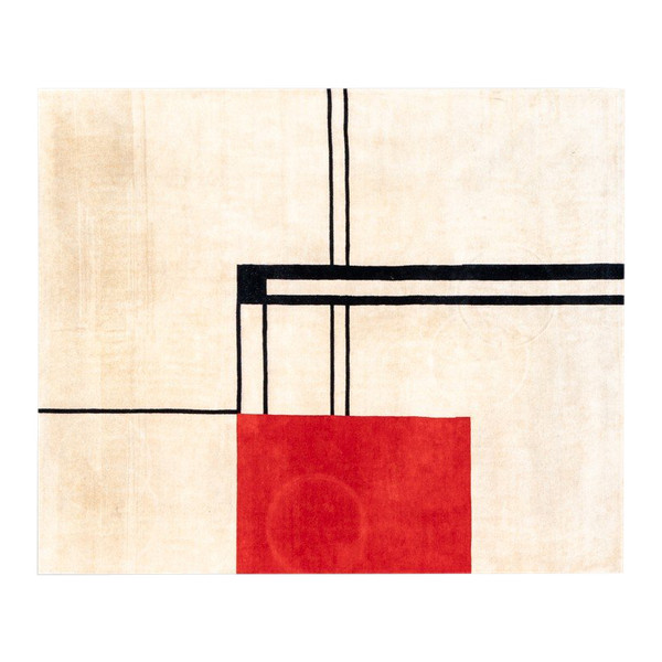 Handgewebter Wandteppich, inspiriert von Eileen Gray, März 2023