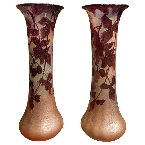 Pair of LEGRAS vases