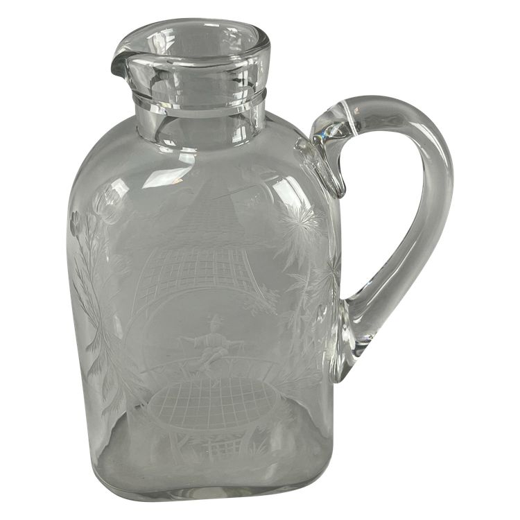 Engraved port carafe