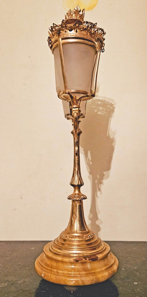 Brass and Gilt Bronze Cigar Display Stand Circa 1900 Height 39 cm