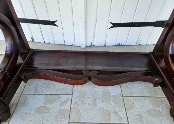 Walnut Console "with Snakes" Italy Circa 1830