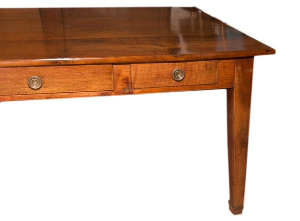 Farm Table In Walnut Directoire Period 