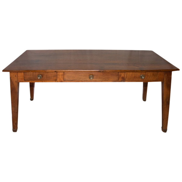 Farm Table In Walnut Directoire Period 