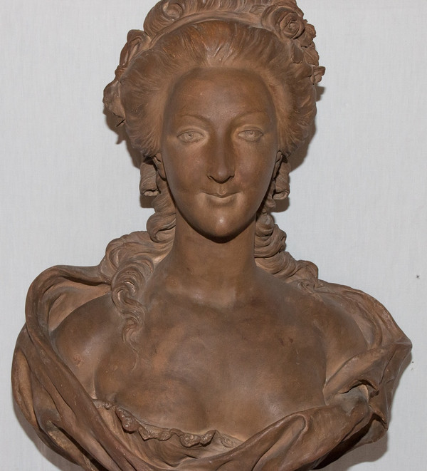 Marie Antoinette Terracotta Bust B Feinberg Late 19th Century