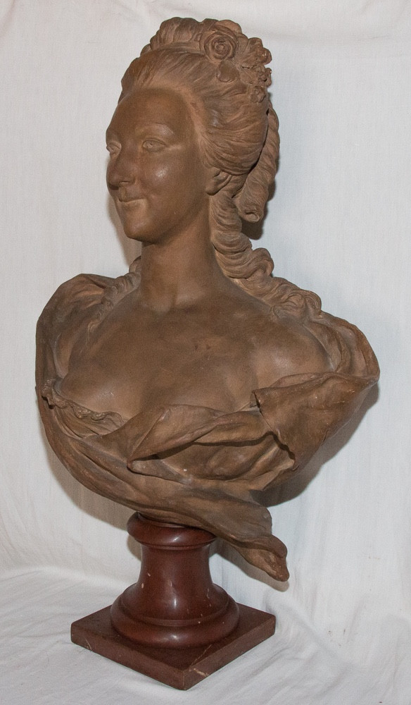 Marie Antoinette Terracotta Bust B Feinberg Late 19th Century