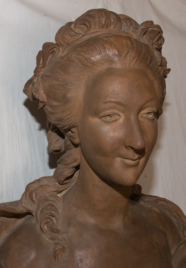 Marie Antoinette Terracotta Bust B Feinberg Late 19th Century