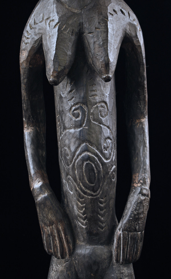 Figura di culto di Nogwi, scultura, arte tribale, Papua Nuova Guinea, arte oceaniana, statua