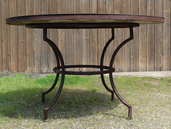 Garden Table Wrought Iron Base