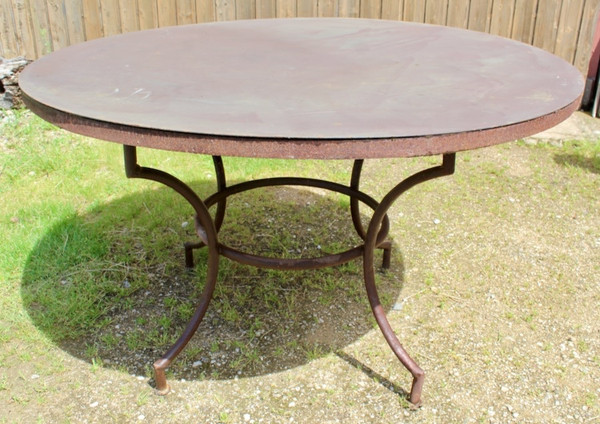 Garden Table Wrought Iron Base