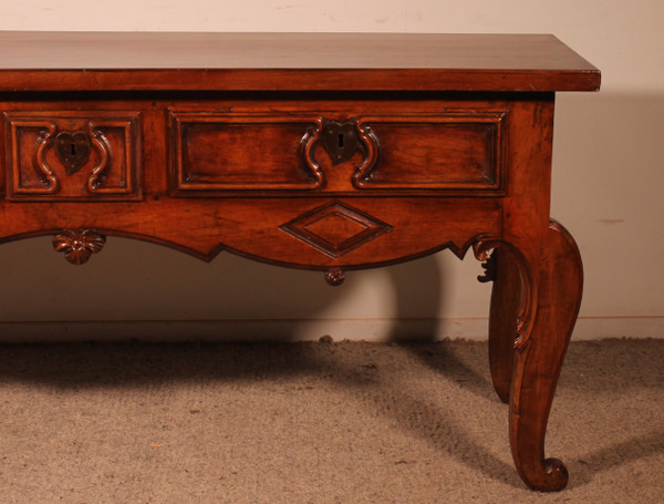 Louis XV Period Console With Three Drawers - Spain - 18th Century