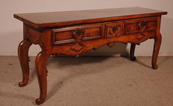 Louis XV Period Console With Three Drawers - Spain - 18th Century