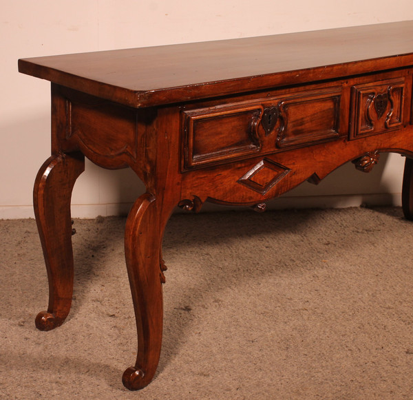 Louis XV Period Console With Three Drawers - Spain - 18th Century