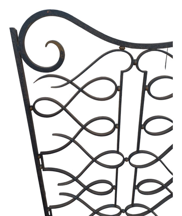 Large Art Deco Wrought Iron Interior Grille