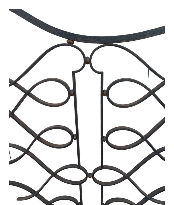 Large Art Deco Wrought Iron Interior Grille