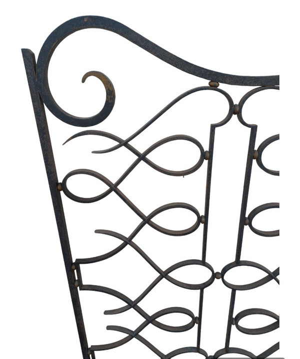 Large Art Deco Wrought Iron Interior Grille