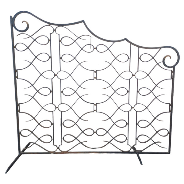 Large Art Deco Wrought Iron Interior Grille