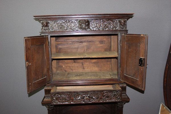 Small Walnut Cabinet Partly XVII Century 