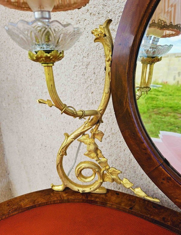 2-Arm Dressing Table Marquetry And Gilded Bronze