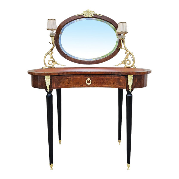 2-Arm Dressing Table Marquetry And Gilded Bronze