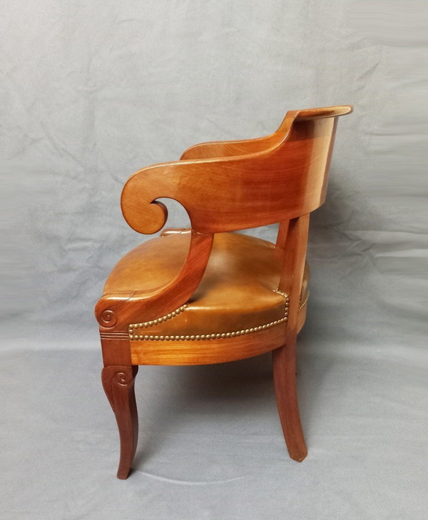 Early 19th Century Leather Office Chair